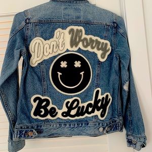 Lucky brand unique jean jacket